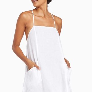 vitamin a nola linen mini dress